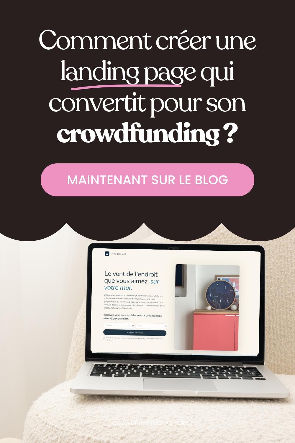 Créer landing page efficace pour financement participatif blog.